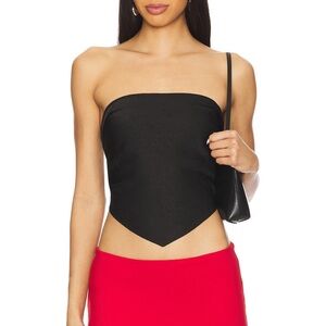 Superdown Cosima scarf top - black